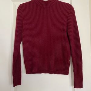 Burgundy Turtleneck Sweater